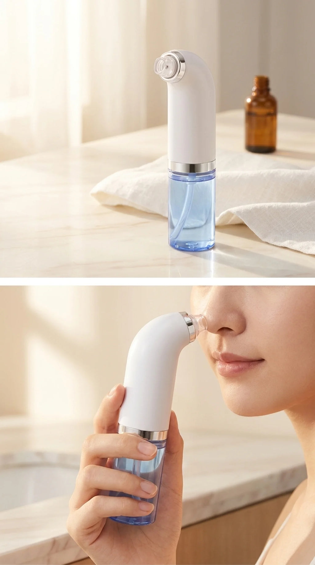 Succionador de Puntos Negros Piel de Luz — Limpieza Facial en Profundidad
