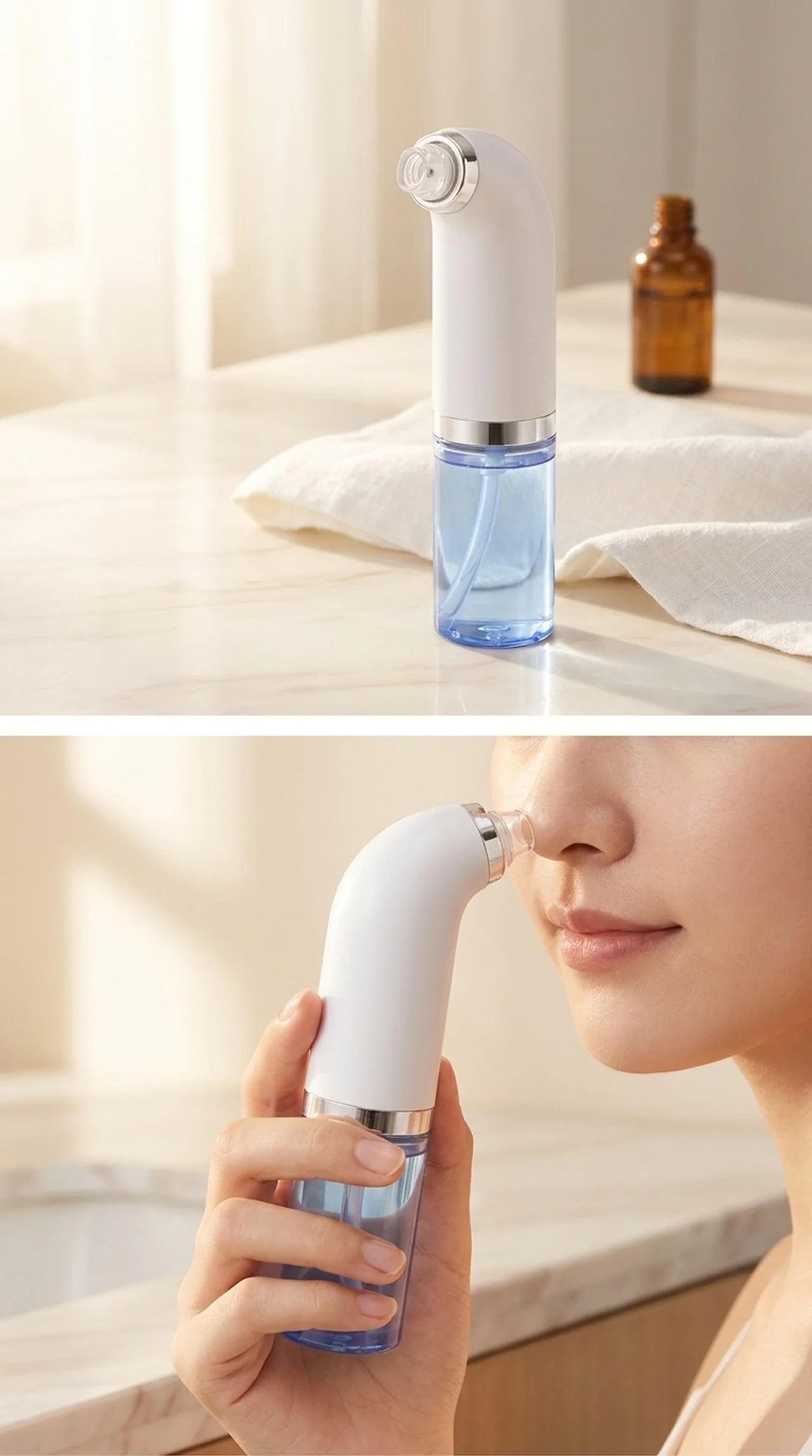 Succionador de Puntos Negros Piel de Luz — Limpieza Facial en Profundidad