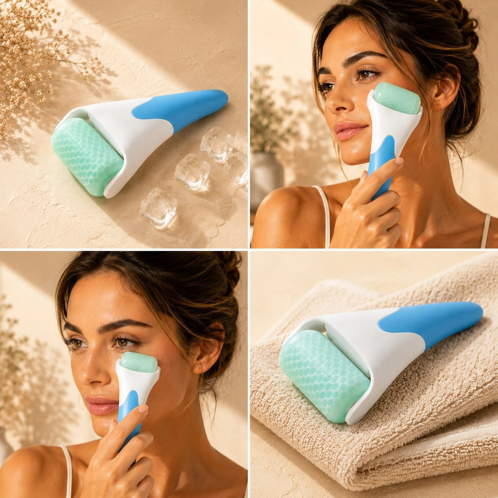Rodillo de Hielo Facial Piel de Luz | Reduce Hinchazón y Ojeras