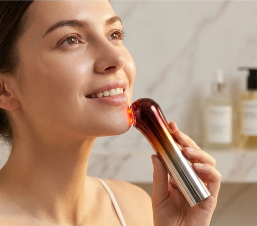 Dispositivo de Microcorriente Facial Piel de Luz — Lifting y Tonificación EMS